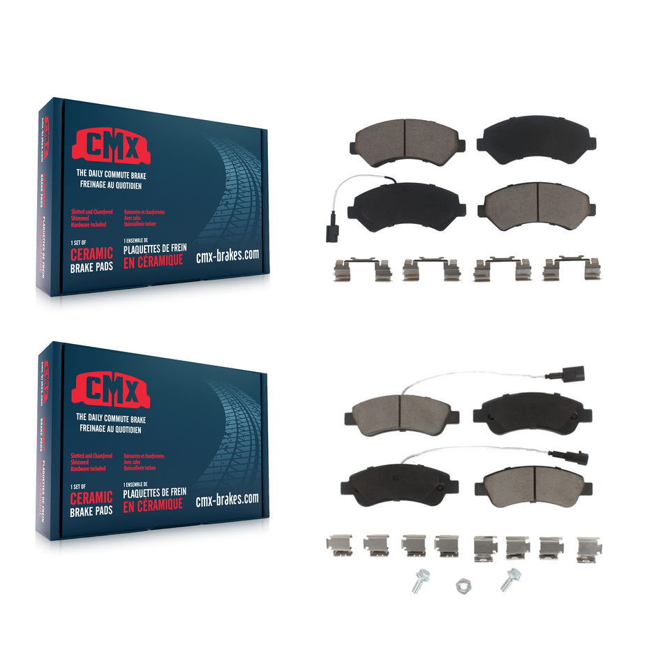 Front Rear Ceramic Brake Pads Kit For Ram ProMaster 1500 2500 3500 KCX-100423