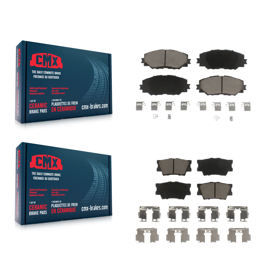 Front Rear Ceramic Brake Pads Kit For Toyota RAV4 Lexus HS250h KCX-100430