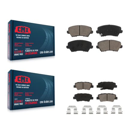 Front Rear Ceramic Brake Pads Kit For Hyundai Elantra GT Kia Forte Koup KCX-100441