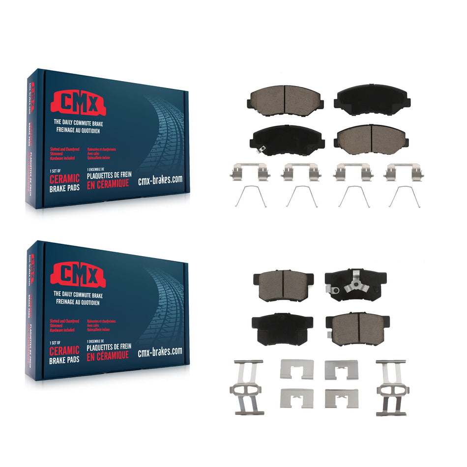 Front Rear Ceramic Brake Pads Kit For Honda CR-V KCX-100474