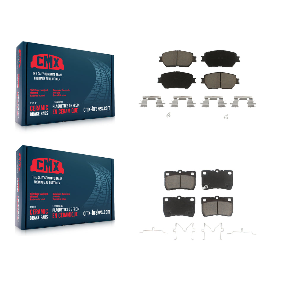 Front Rear Ceramic Brake Pads Kit For Lexus IS250 GS300 KCX-100497