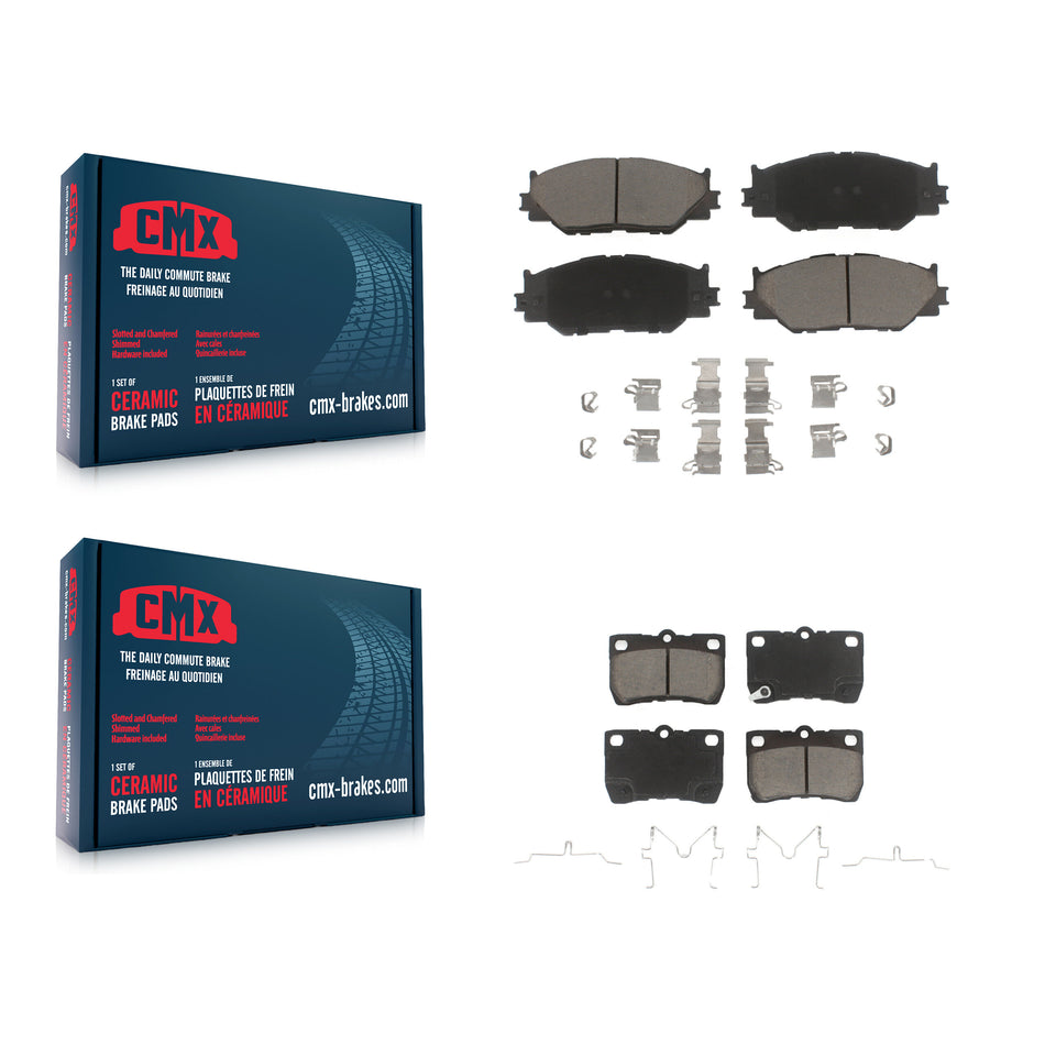 Front Rear Ceramic Brake Pads Kit For Lexus IS250 KCX-100498