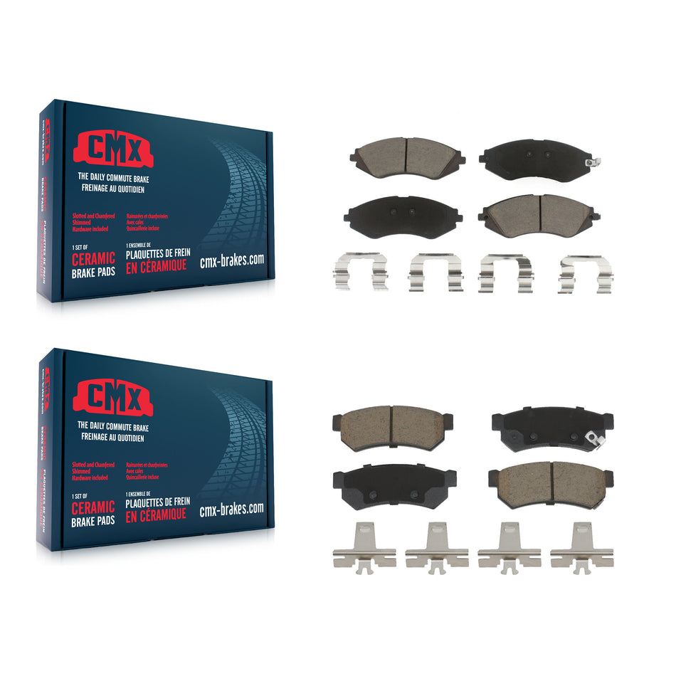 Front Rear Ceramic Brake Pads Kit For Chevrolet Spark EV KCX-100506