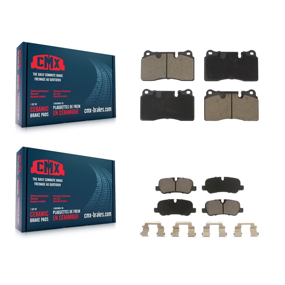 Front Rear Ceramic Brake Pads Kit For 2006-2009 Land Rover Range Supercharged KCX-100518
