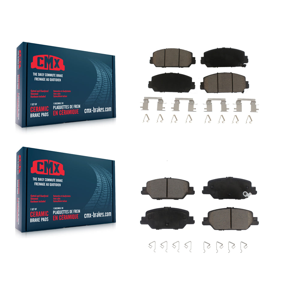 Front Rear Ceramic Brake Pads Kit For Honda CR-V KCX-100525