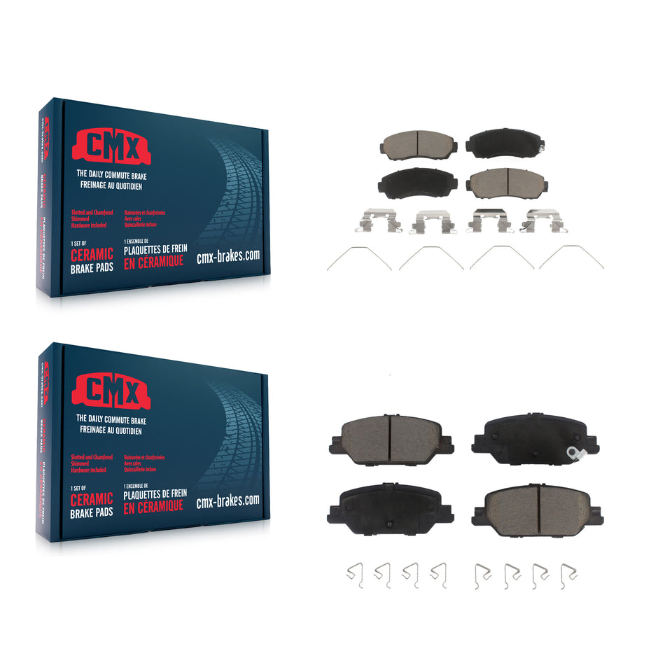 Front Rear Ceramic Brake Pads Kit For 20-22 Honda CR-V FULL HYBRID EV-GAS (FHEV) engine KCX-100550
