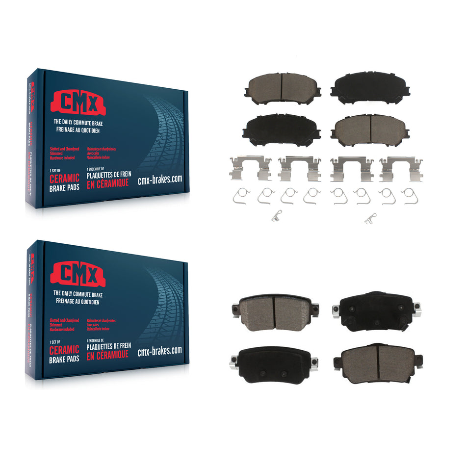 Front Rear Ceramic Brake Pads Kit For Nissan Rogue Sport Qashqai KCX-100558
