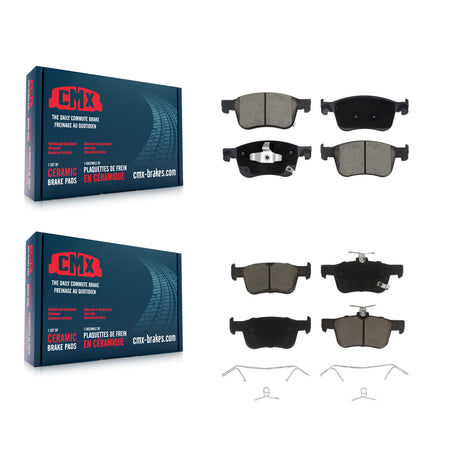 Front Rear Ceramic Brake Pads Kit For 2023-2024 Acura Integra 1.5L KCX-100563