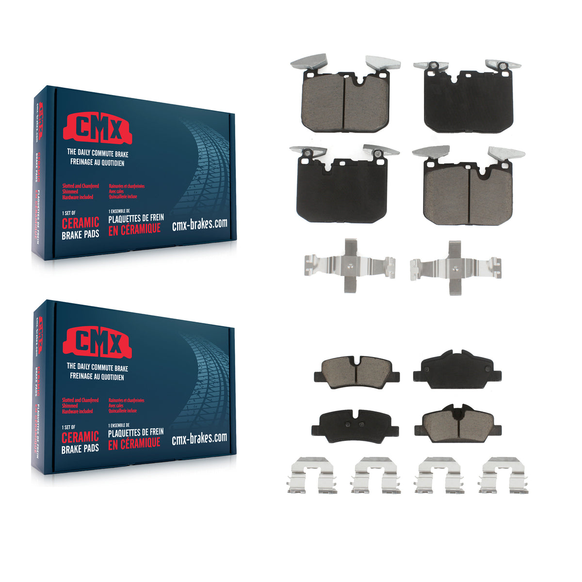 Front Rear Ceramic Brake Pads Kit For Mini Cooper KCX-100575