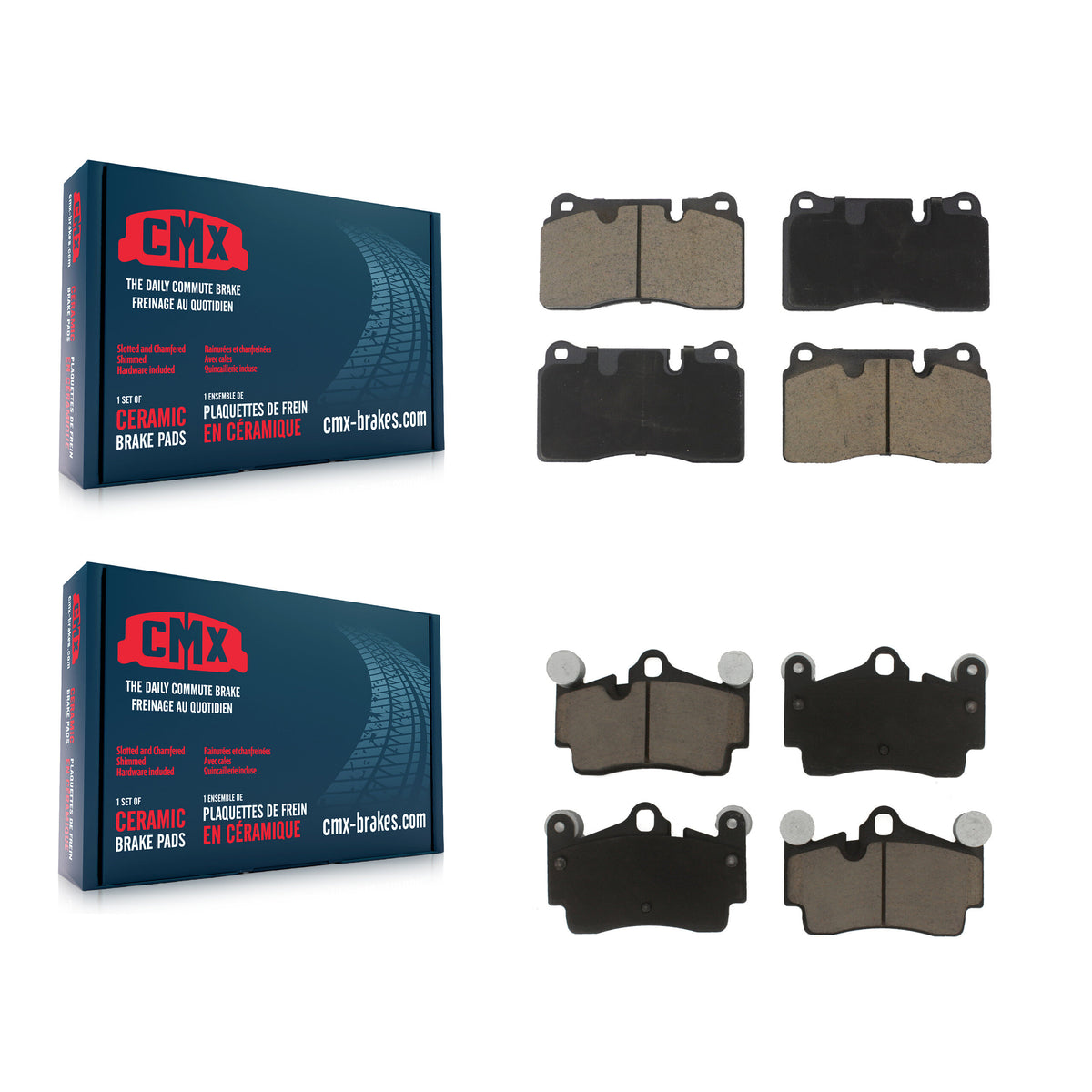 Front Rear Ceramic Brake Pads Kit For Volkswagen Touareg KCX-100583