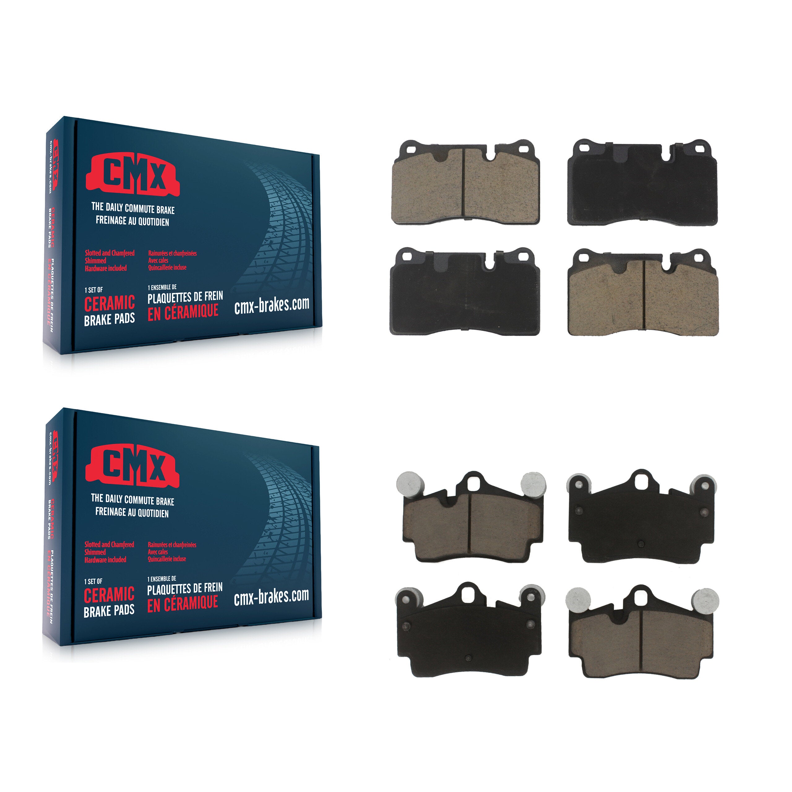 Front Rear Ceramic Brake Pads Kit For Volkswagen Touareg KCX-100583