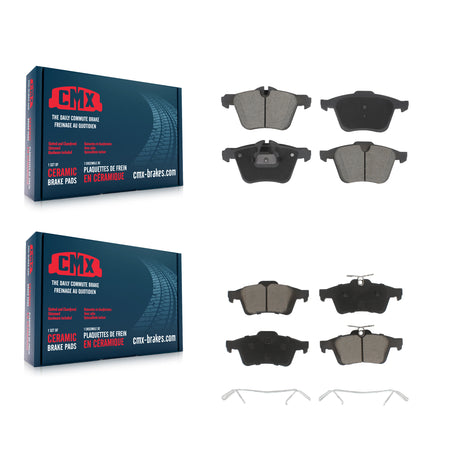 Front Rear Ceramic Brake Pads Kit For Jaguar XF XJ XKR XK Super V8 KCX-100586