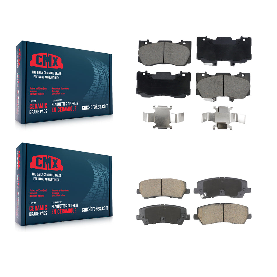 Front Rear Ceramic Brake Pads Kit For Ford Mustang KCX-100590