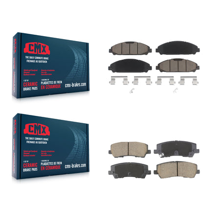 Front Rear Ceramic Brake Pads Kit For 2021 Ford Mustang 5.0L KCX-100593