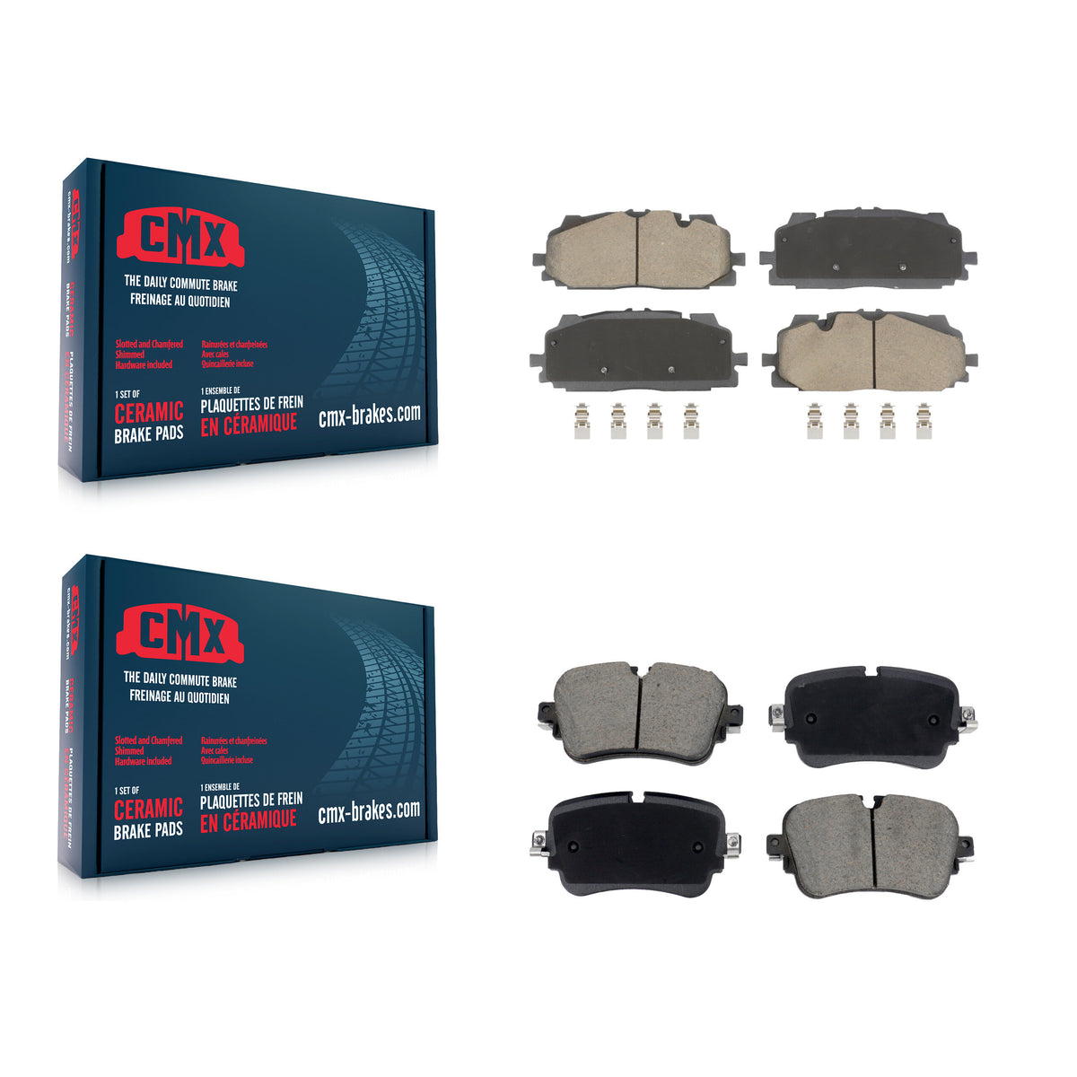 Front Rear Ceramic Brake Pads Kit For Audi Q7 Q8 A8 Quattro KCX-100599