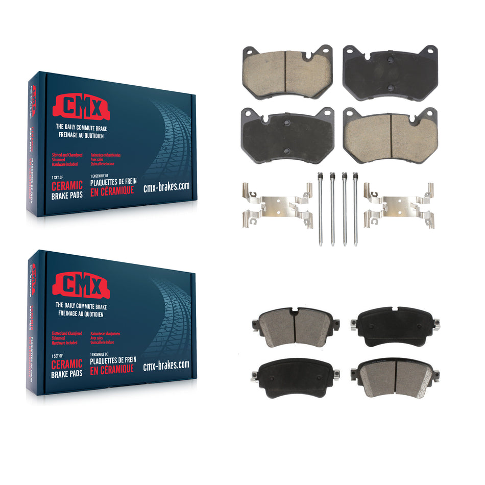 Front Rear Ceramic Brake Pads Kit For 2018-2019 Audi Q5 With Brembo Calipers KCX-100601