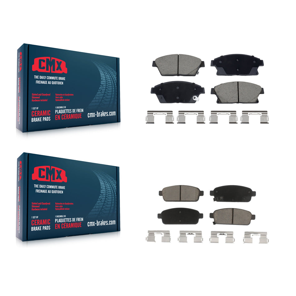 Front Rear Ceramic Brake Pads Kit For Chevrolet Cruze Buick Trax Verano Encore Orlando KCX-100610
