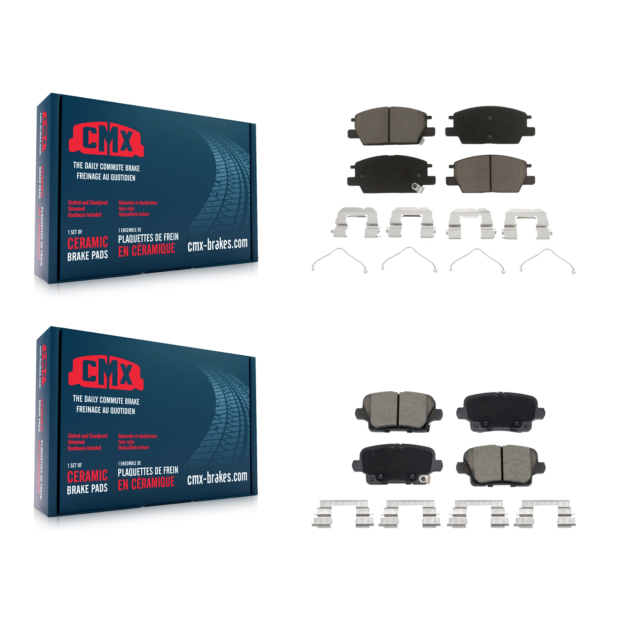 Front Rear Ceramic Brake Pads Kit For Buick Regal Sportback KCX-100616