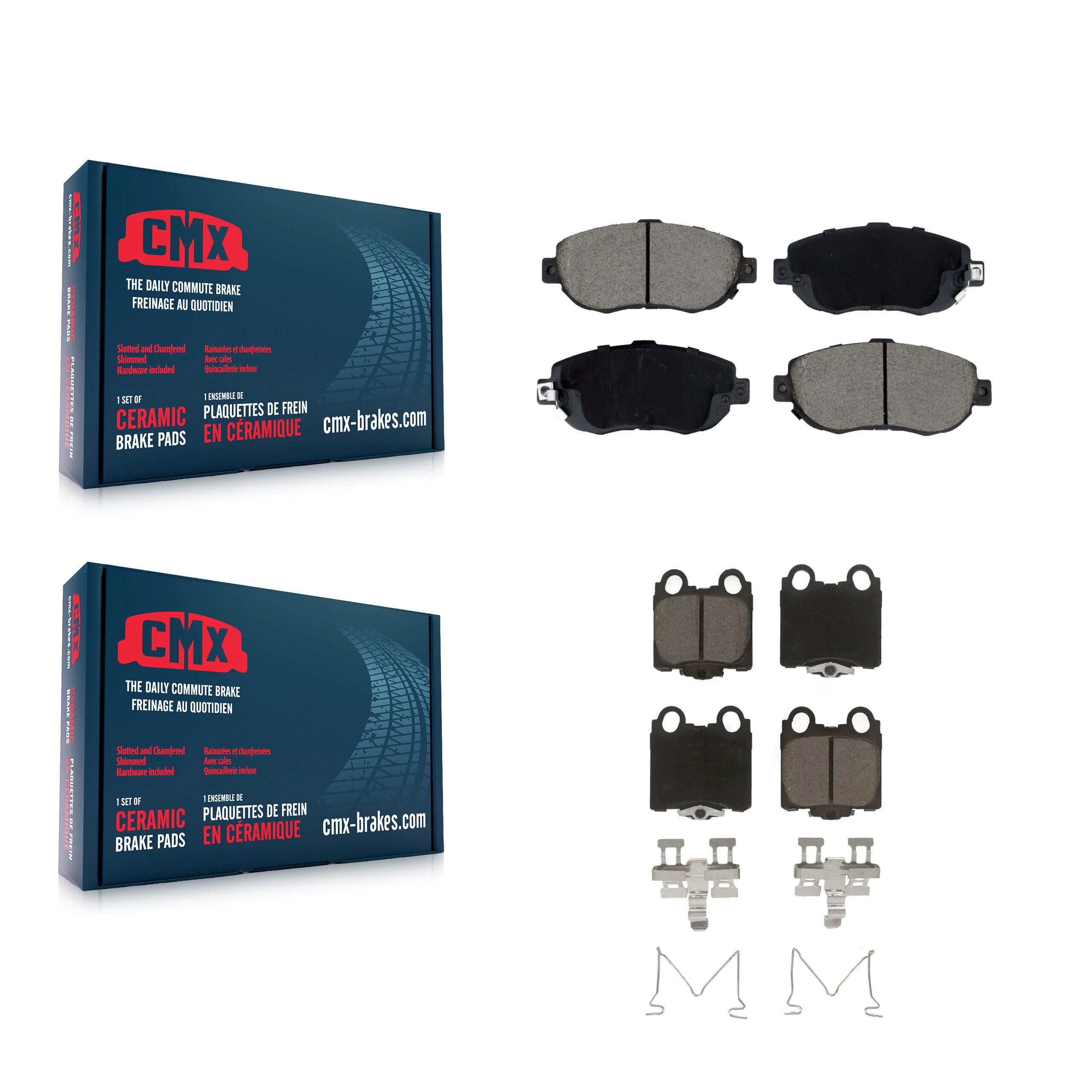 Front Rear Ceramic Brake Pads Kit For Lexus SC430 IS300 GS300 GS400 GS430 KCX-100624