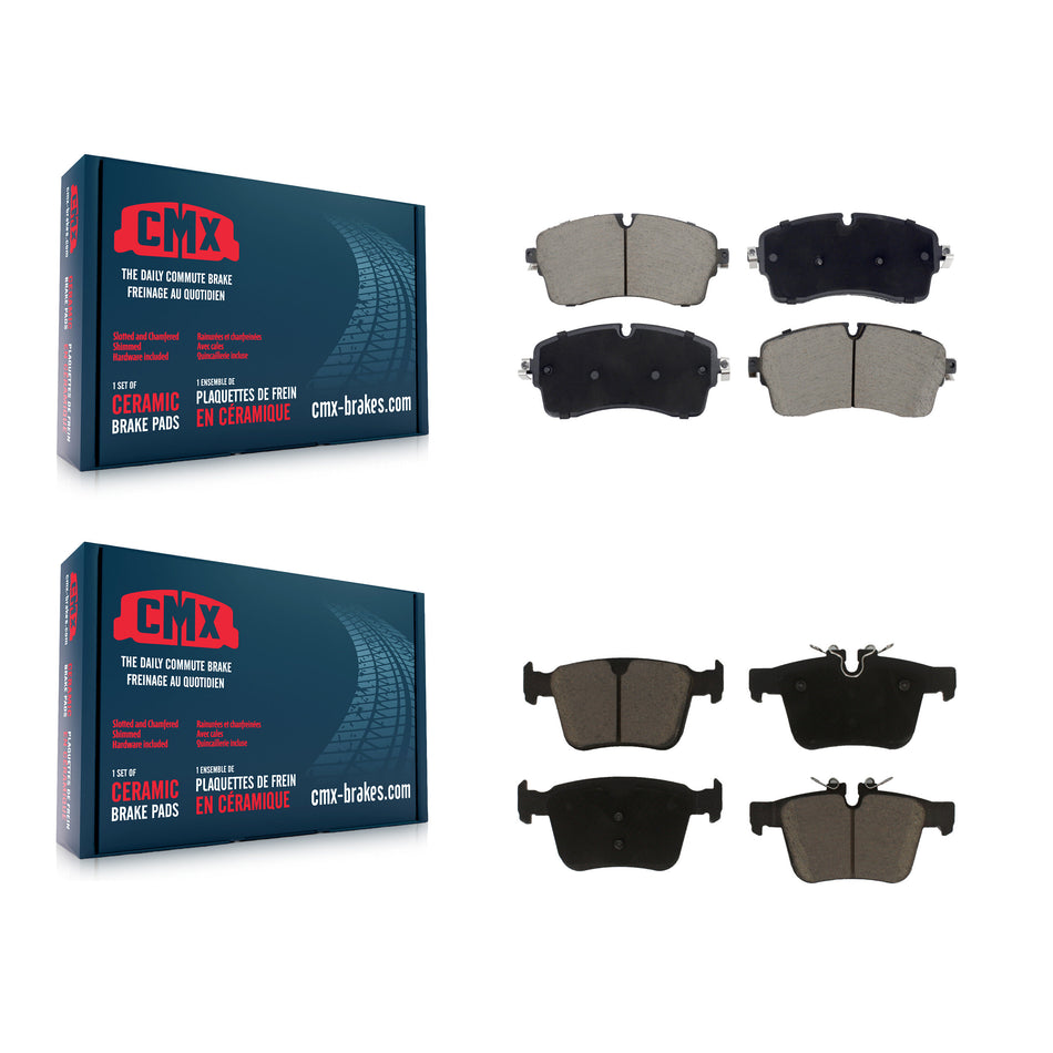 Front Rear Ceramic Brake Pads Kit For Land Rover Range Evoque Jaguar E-Pace KCX-100635