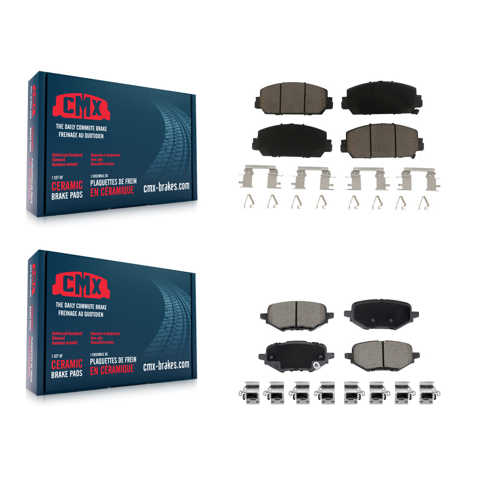 Front Rear Ceramic Brake Pads Kit For Honda HR-V Clarity KCX-100668