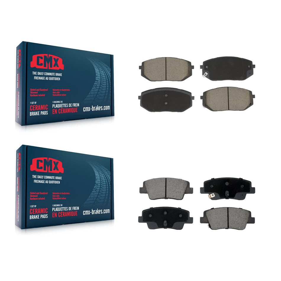 Front Rear Ceramic Brake Pads Kit For Hyundai Ioniq 5 Kia EV6 6 KCX-100681