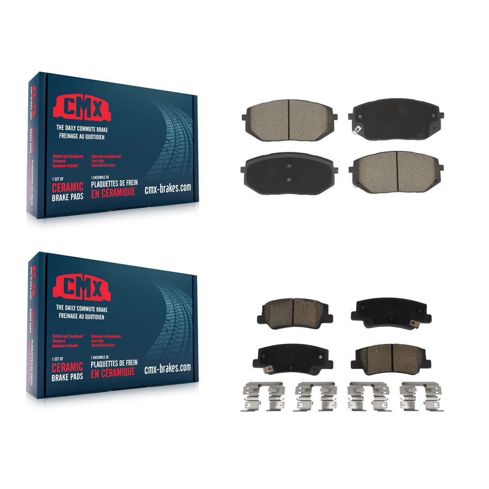 Front Rear Ceramic Brake Pads Kit For Hyundai Tucson Kia Sportage KCX-100682