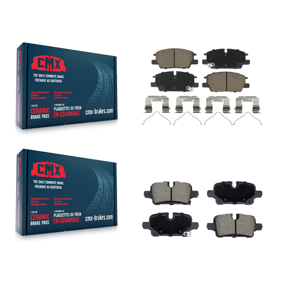 Front Rear Ceramic Brake Pads Kit For Chevrolet Equinox GMC Terrain Malibu Trax Buick KCX-100687