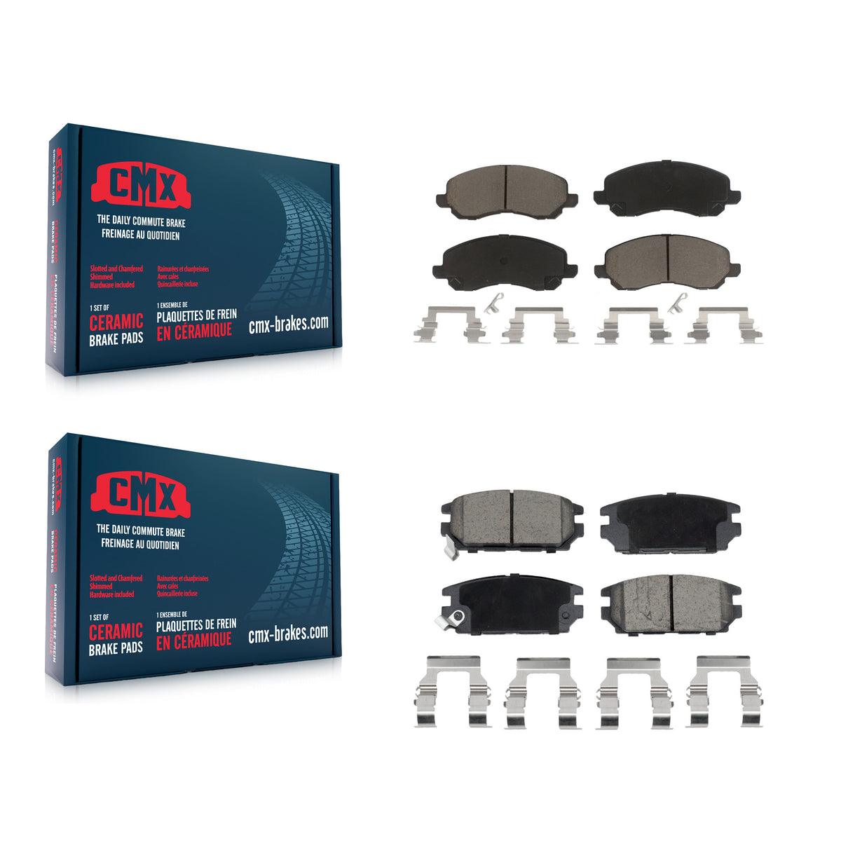 Front Rear Ceramic Brake Pads Kit For Mitsubishi Eclipse Galant KCX-100688