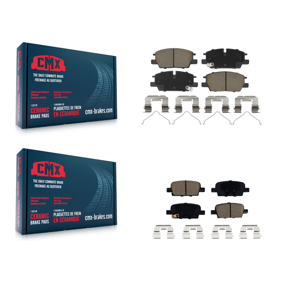 Front Rear Ceramic Brake Pads Kit For Chevrolet Malibu With Manual Parking KCX-100694