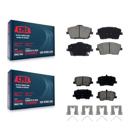 Front Rear Ceramic Brake Pad Kit For 2019-2023 Volvo XC40 With 322mm Diameter Rotor KCX-100727