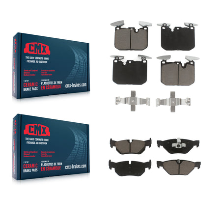 Front Rear Ceramic Brake Pads Kit For 2013 BMW 328i xDrive Sedan with 3.0L KCX-100738