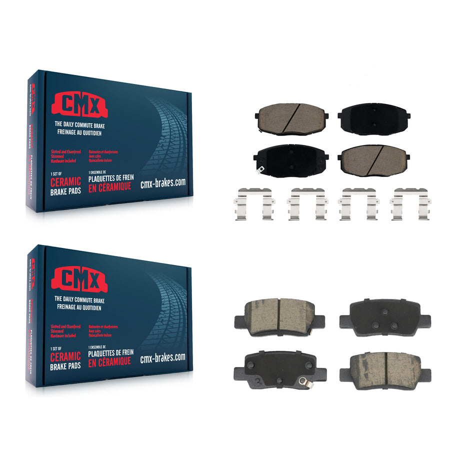 Front Rear Ceramic Brake Pads Kit For Kia Seltos With Electric Parking KCX-100745