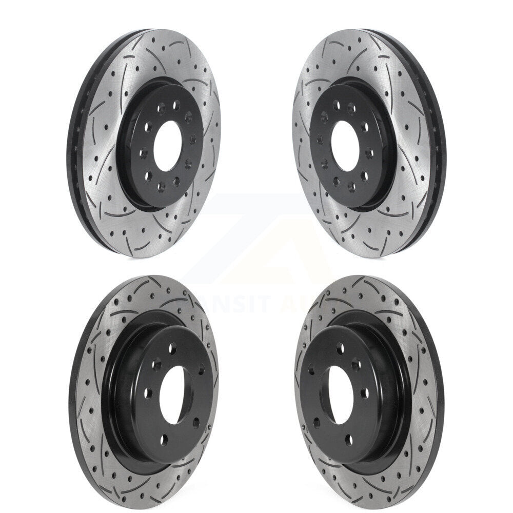 Front Rear Drilled Slot Brake Rotors Kit For Chevrolet Equinox GMC Terrain Buick Envision KD-100459