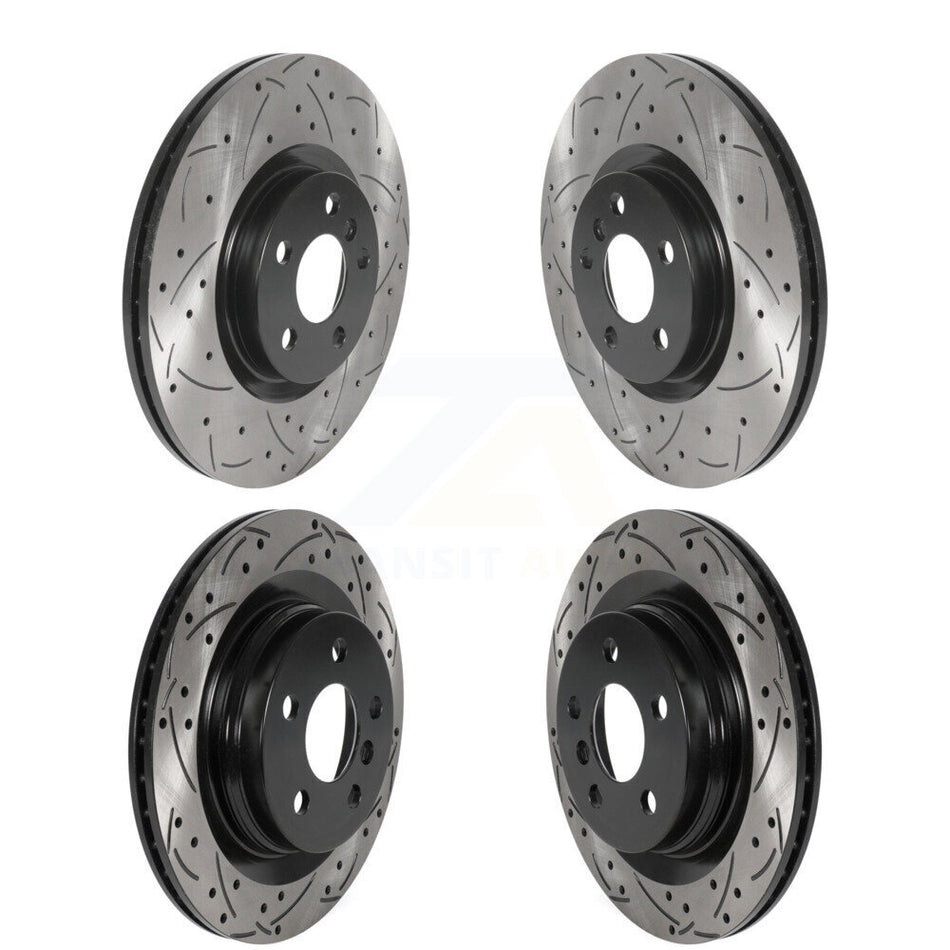 Front Rear Coated Drilled Slotted Disc Brake Rotors Kit For BMW X1 Mini Cooper Countryman X2 228i xDrive Gran Coupe KD-100515