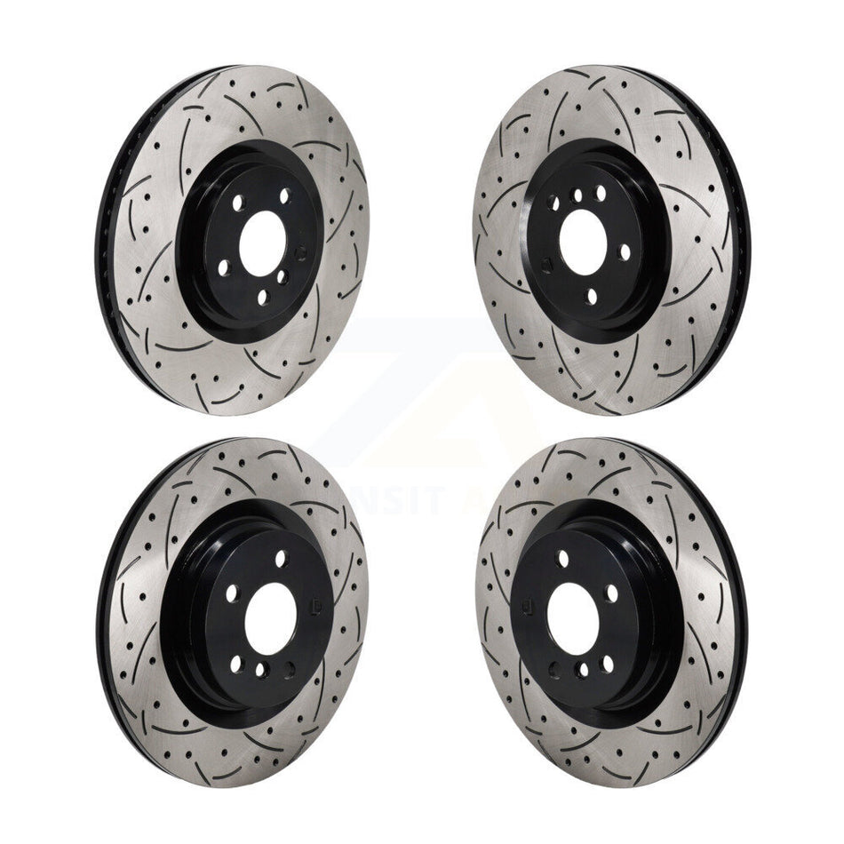 Front Rear Drill Slot Brake Rotors Kit For Mini Cooper Countryman BMW X2 M235i xDrive Gran KD-100637