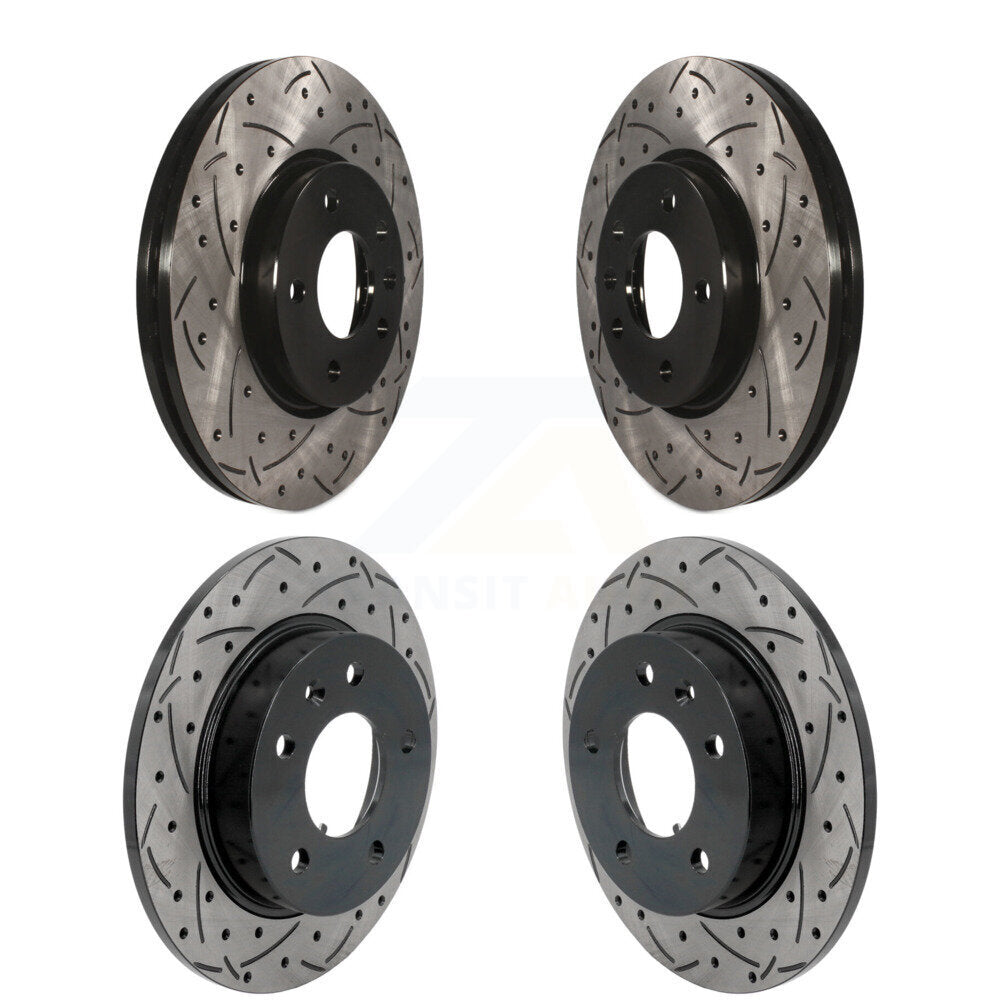 Front Rear Coat Drill Slot Disc Brake Rotors Kit For Chevrolet Trailblazer Buick Encore GX KD-100643