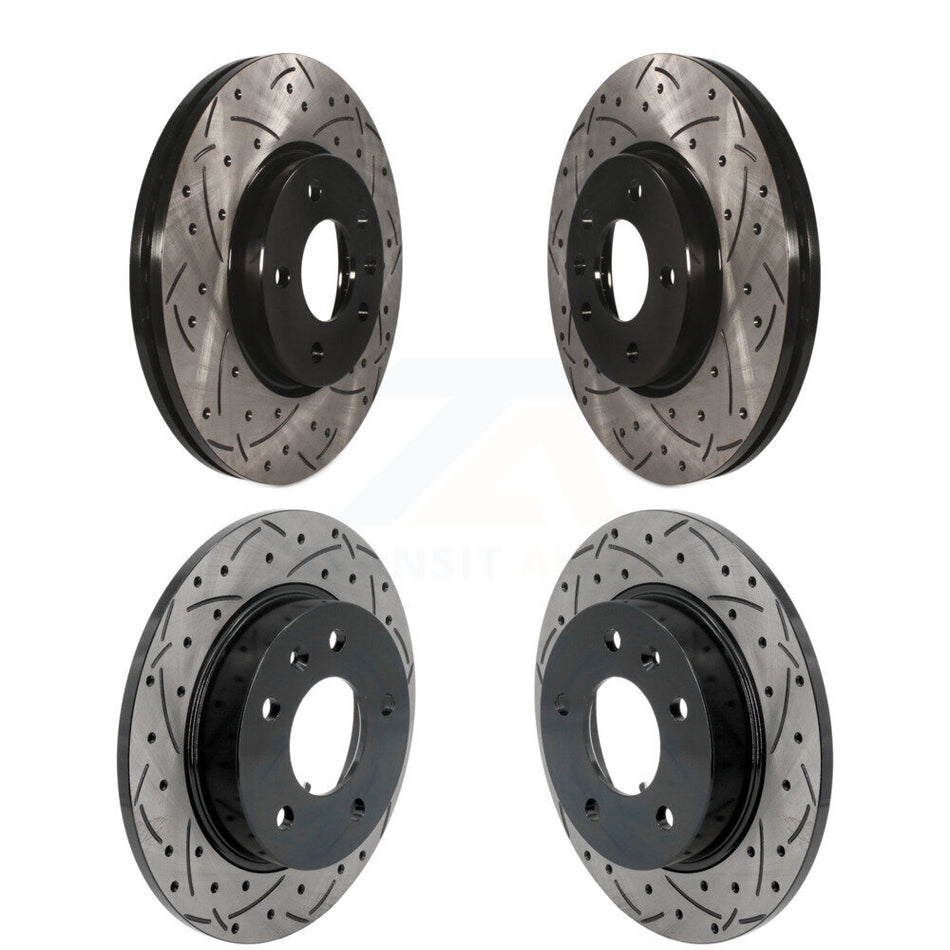 Front Rear Coat Drill Slot Disc Brake Rotors Kit For Chevrolet Trailblazer Buick Encore GX KD-100643
