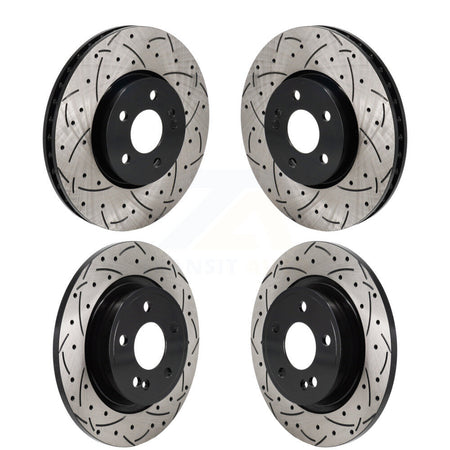 Front Rear Drilled Slot Brake Rotor Kit For Mercedes-Benz A220 CLA250 With Standard Brakes KD-100654