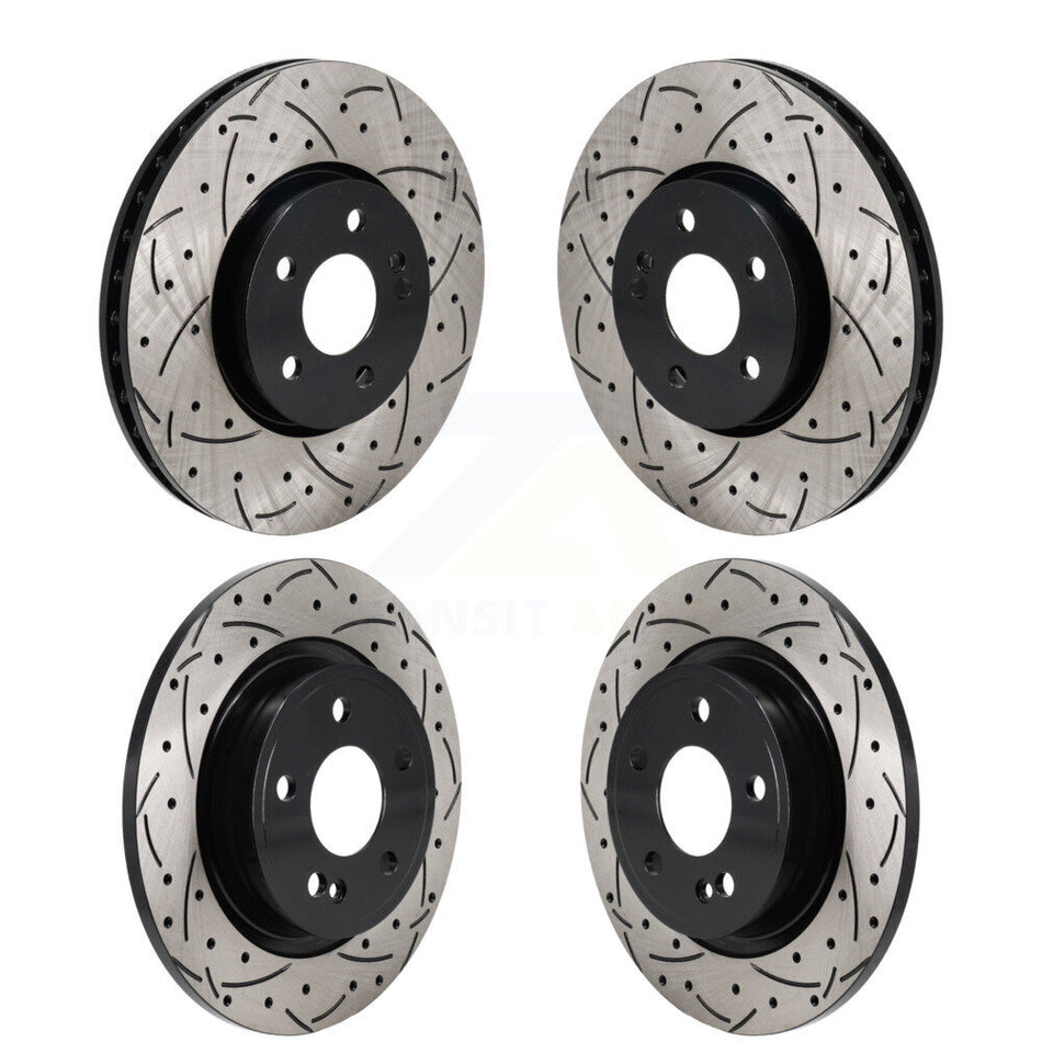 Front Rear Drilled Slot Brake Rotor Kit For Mercedes-Benz A220 CLA250 With Standard Brakes KD-100654
