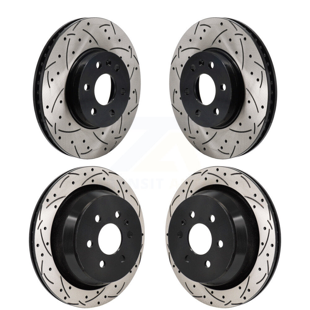 Front Rear Drilled Slot Disc Brake Rotors Kit For 2021-2022 Chevrolet Colorado GMC Canyon KD-100666