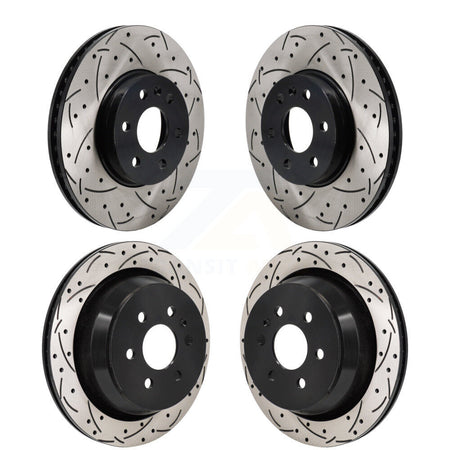 Front Rear Drilled Slot Disc Brake Rotors Kit For 2021-2022 Chevrolet Colorado GMC Canyon KD-100666