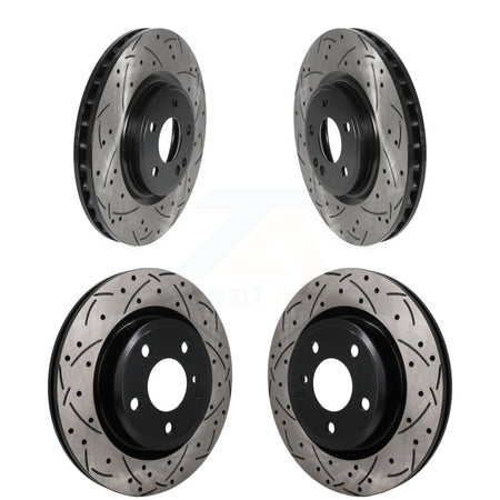 Front Rear Drilled Slot Disc Brake Rotor Kit For Mercedes-Benz GLA250 CLA250 INFINITI QX30 KD-100819