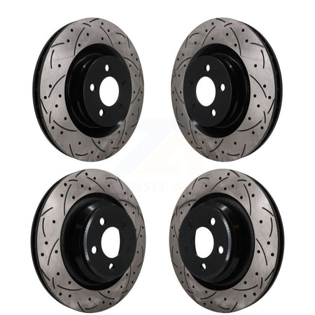 Front Rear Drilled Slot Brake Rotors Kit For Dodge Charger Chrysler 300 Challenger Magnum KD-100821