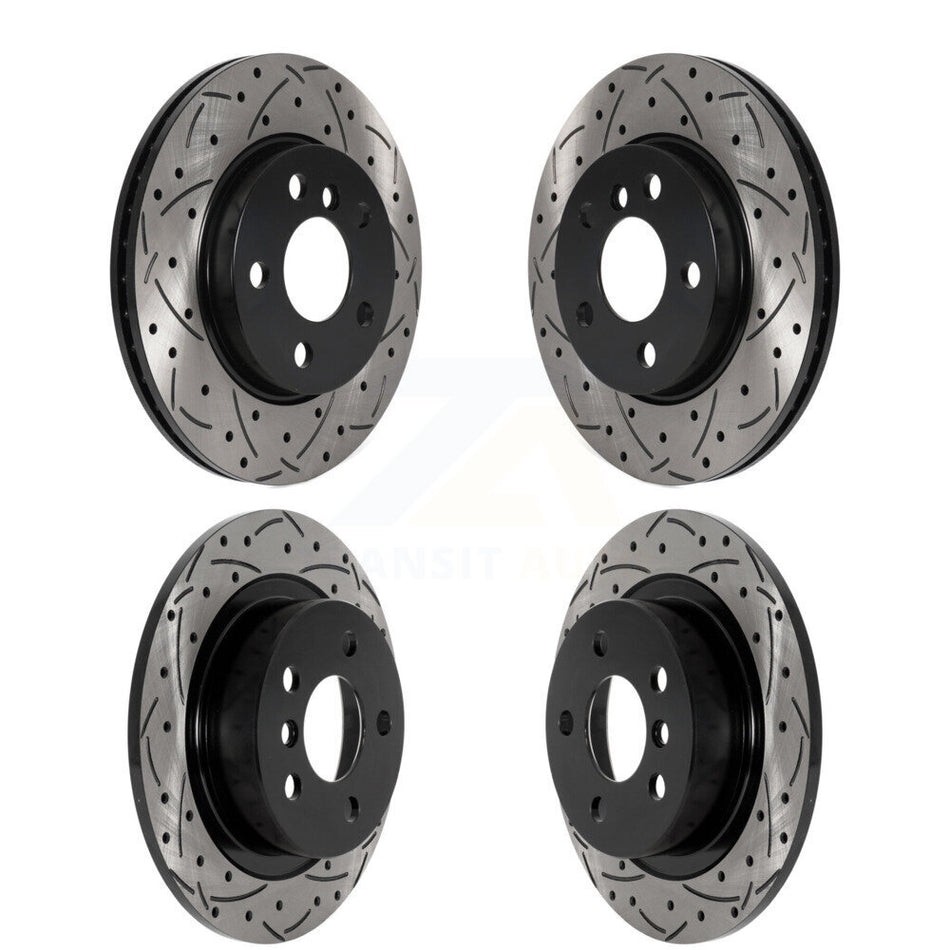 Front Rear Drilled Slot Brake Rotor Kit For Mini Cooper SE with BATTERY EV (EV BEV) engine KD-100839