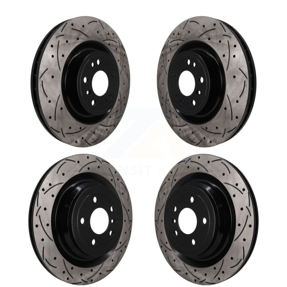 Front Rear Drilled Slot Disc Brake Rotors Kit For Mercedes-Benz GL350 GLS450 GL450 GLS350d KD-100842