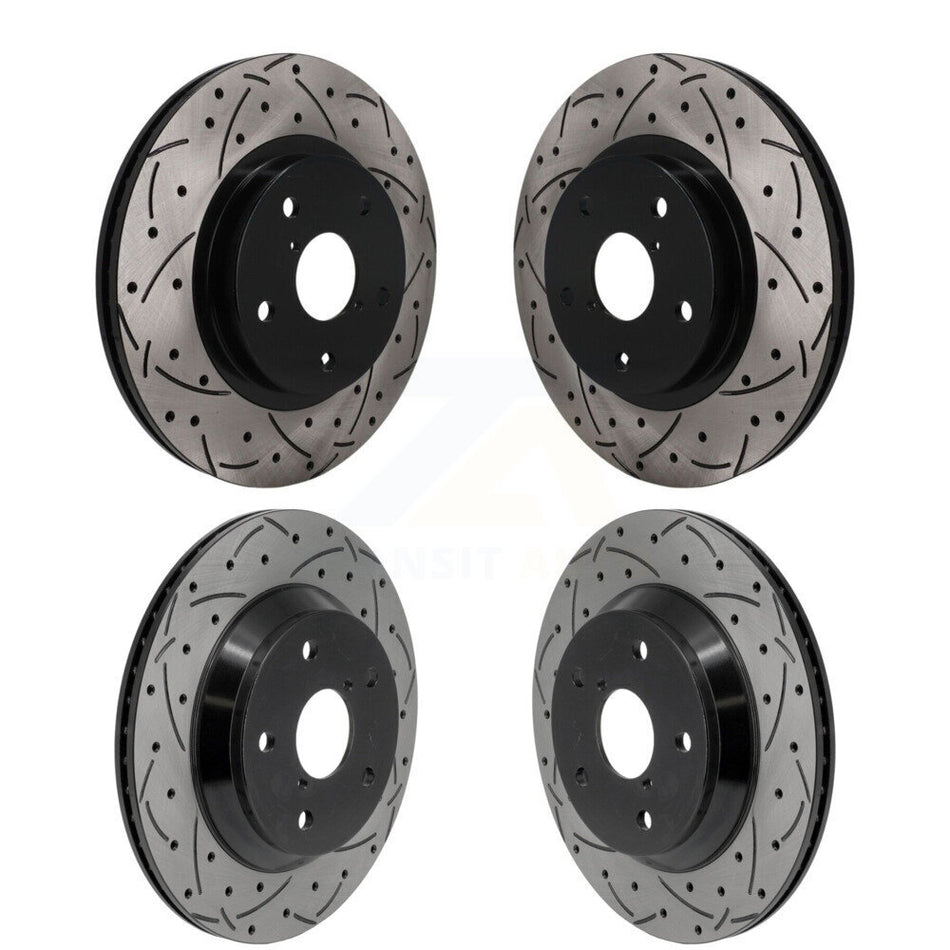Front Rear Drill Slot Brake Rotors Kit For Subaru Forester With 294mm Diameter Rotor KD-100852