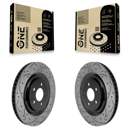 Rear Drill Slot Disc Brake Rotor Pair For Ford Explorer Lincoln Aviator Police Interceptor KD-100880