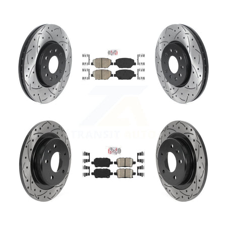 Front Rear Ceramic Pad Drill Slot Brake Rotor Kit For Chevrolet Equinox GMC Terrain Buick KDA-101856