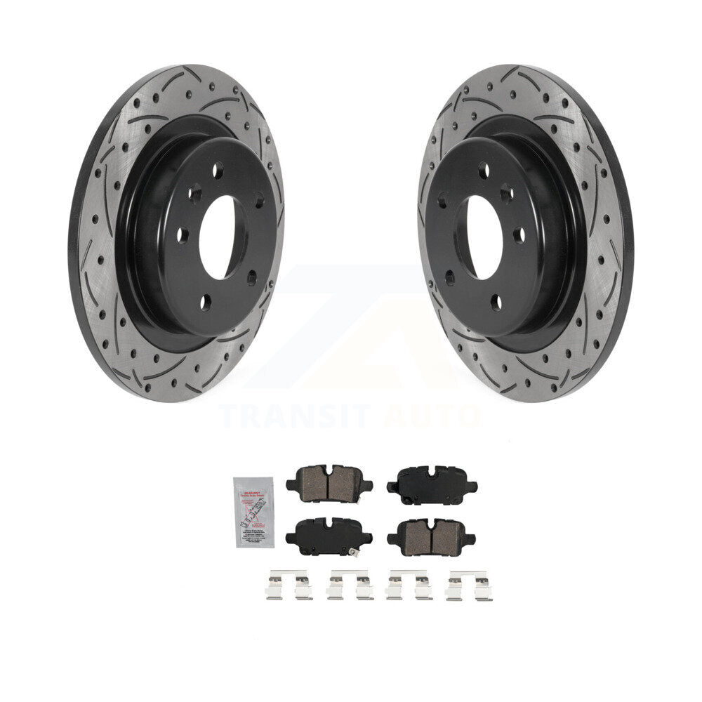Rear Drill Slot Disc Brake Rotor Ceramic Pad Kit For Chevrolet Equinox GMC Terrain Malibu KDA-102131